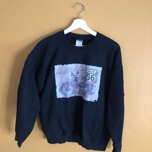 Route 66 Sweater // vintage